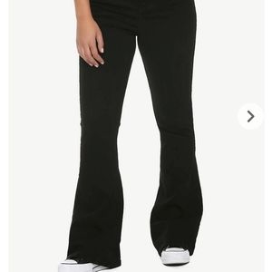 Hot topic high rise flare jeans hi rose